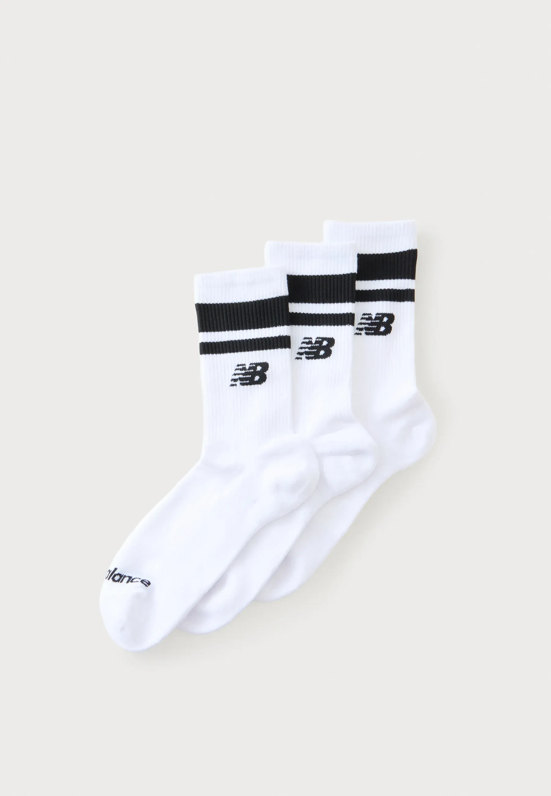 New Balance Run Repreve Seasonal Unisex 3 Pack Chaussettes Blanc