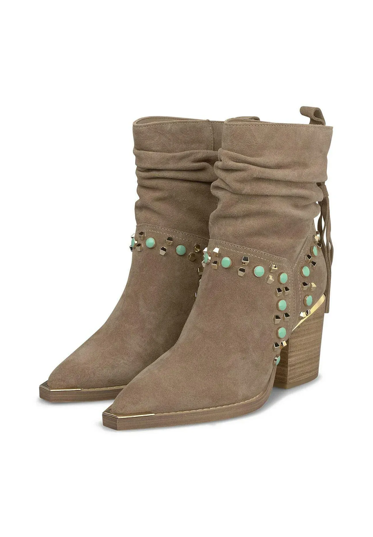 Alma En Pena Bottes texanes moto marron clair