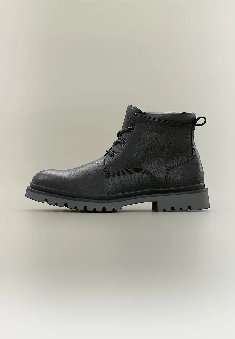 Pier One By Zalando Bottes à lacets Noires