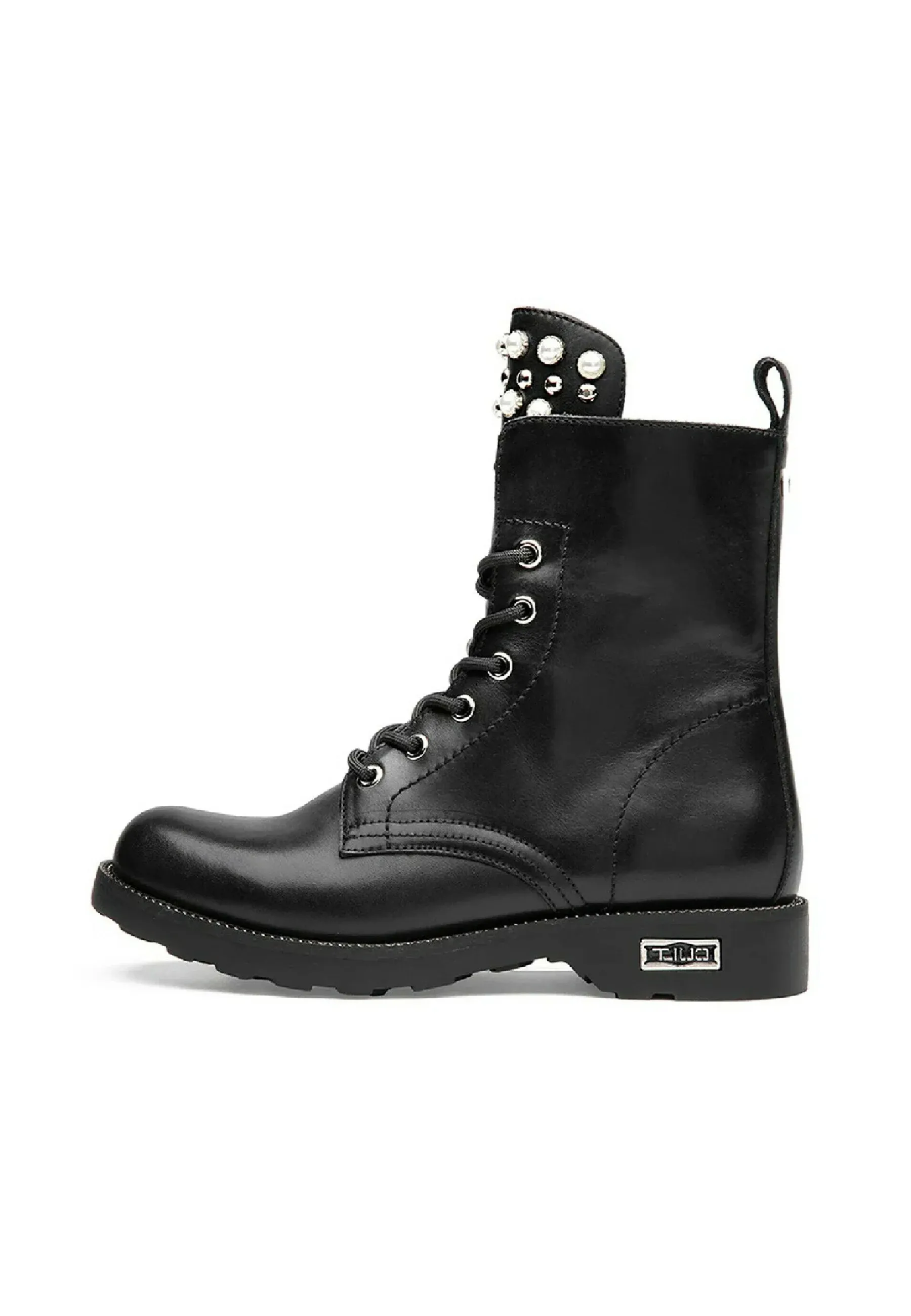 Botteilles à lacets Cult Black Silver Studs