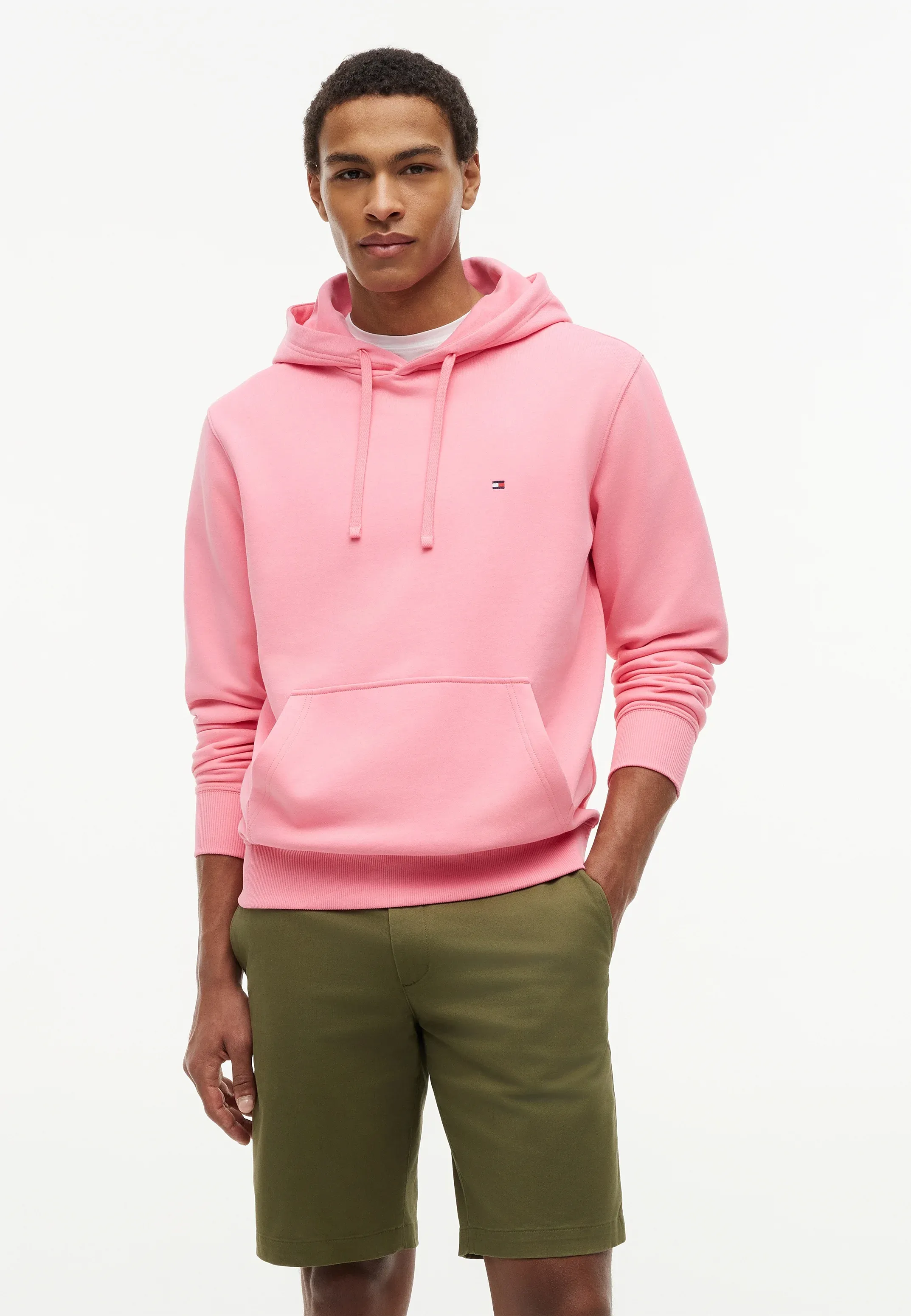 Tommy Hilfiger Essential Hoody Core Felpa Con Cappuccio Doll Pink