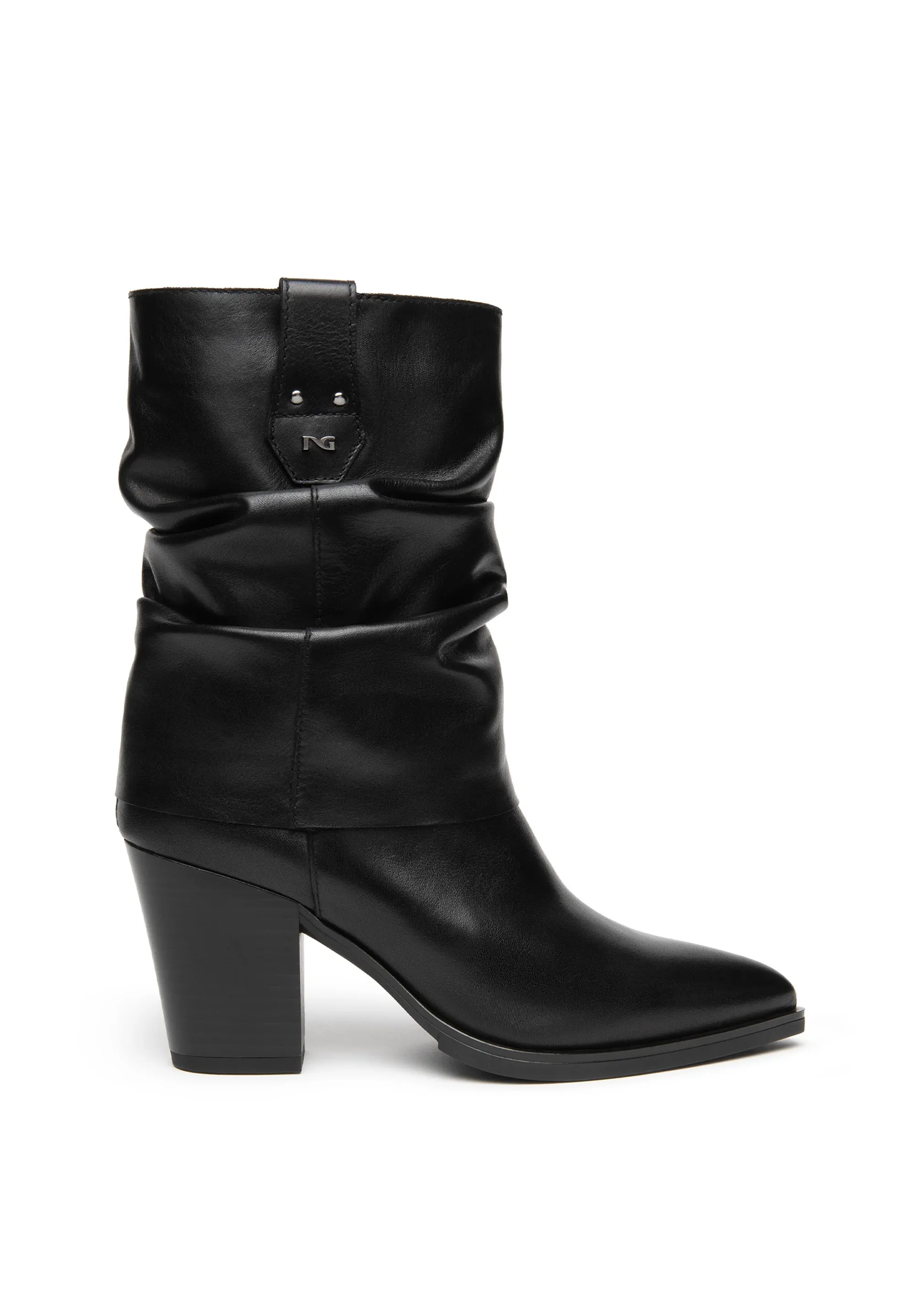 Nerogiardini I617146D Bottes texanes moto noires