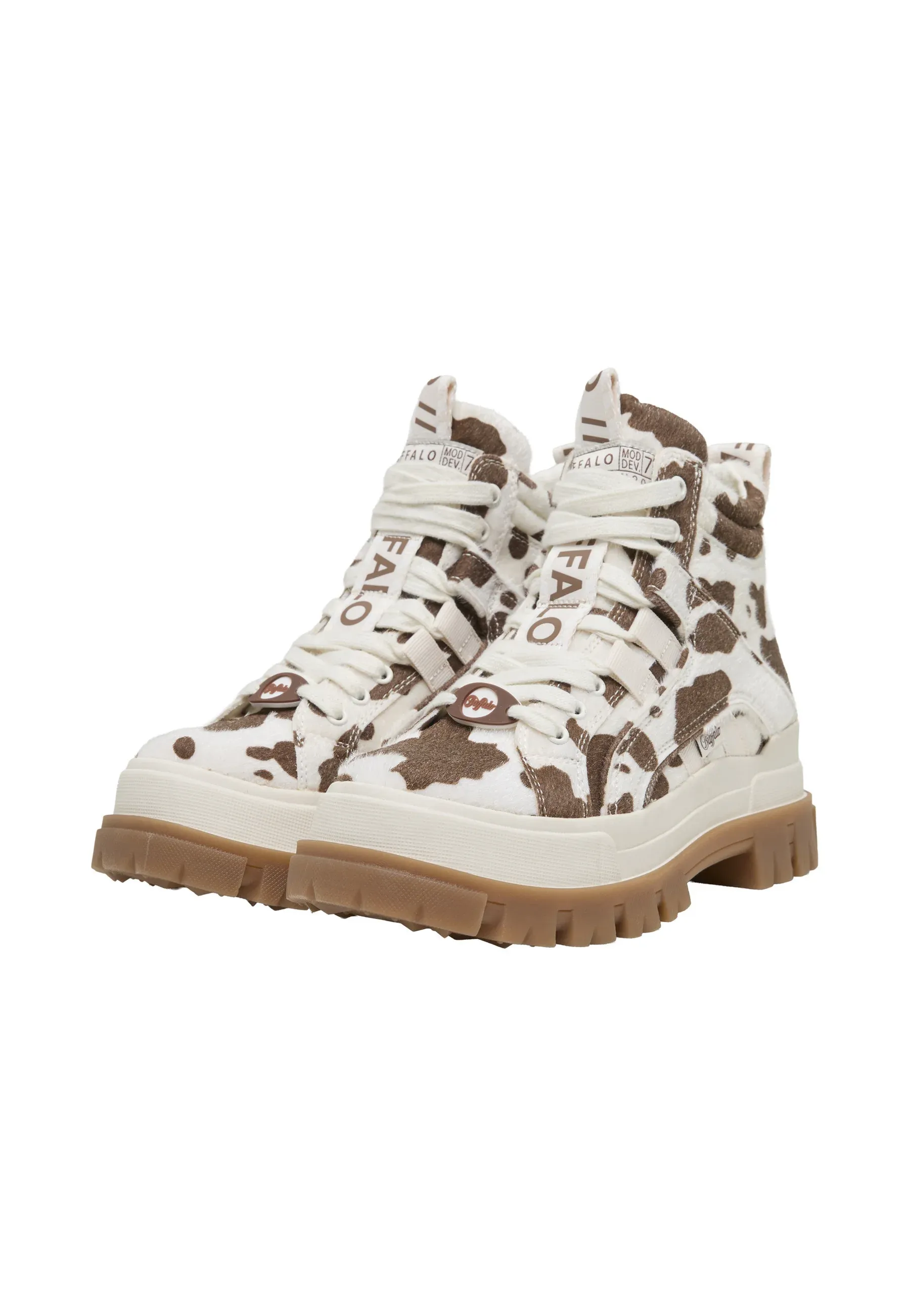 Buffalo Chaussures Premiers Pas Brown Cream Cow
