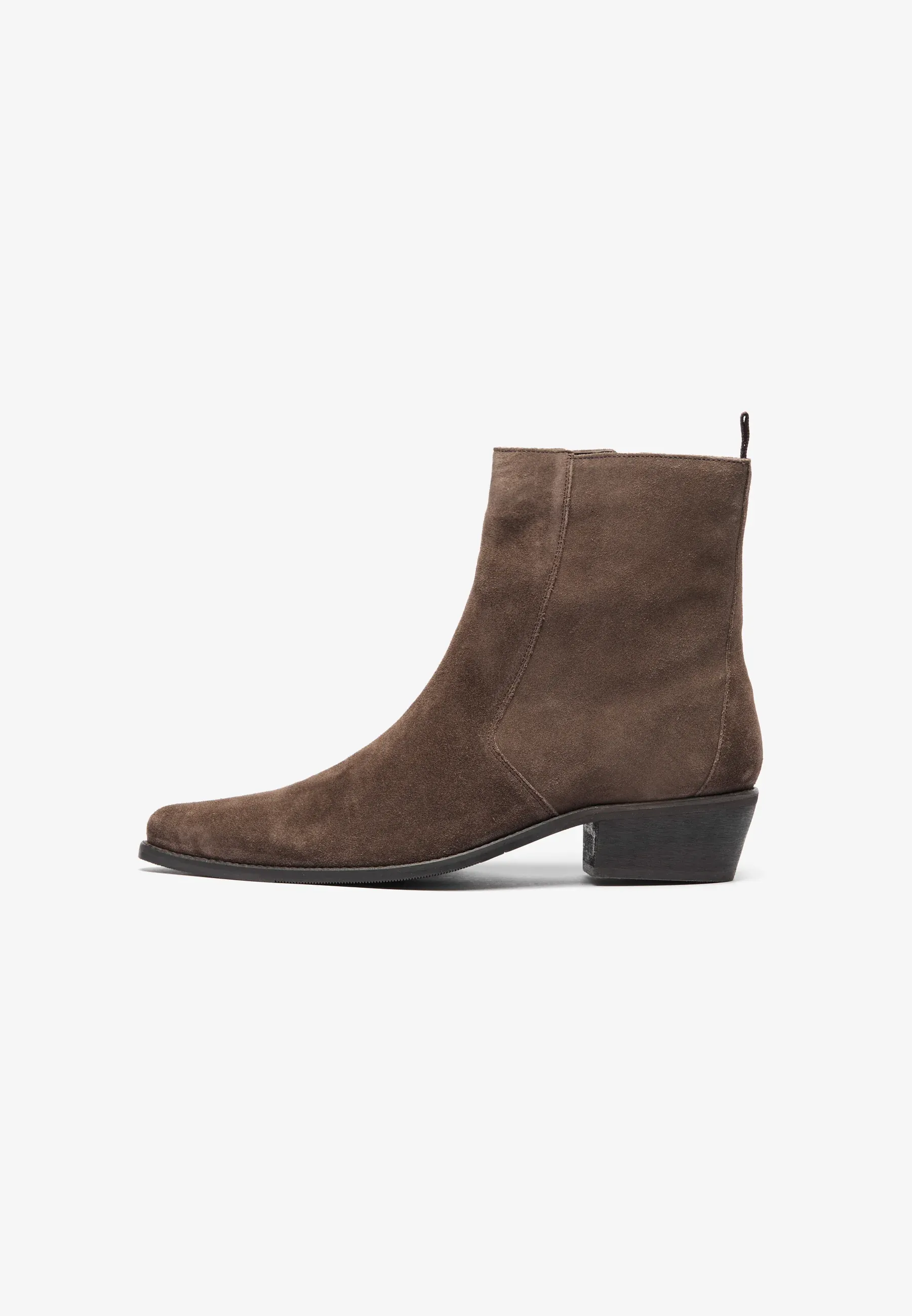 Zign Stivaletti en cuir texani biker brun foncé