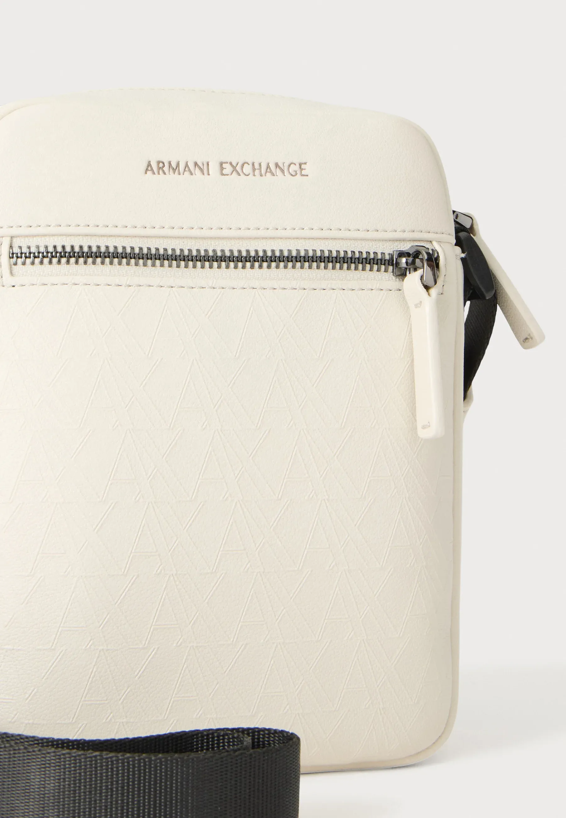 Armani Exchange Phil Reporter Unisexe Borsa À Main Blanc
