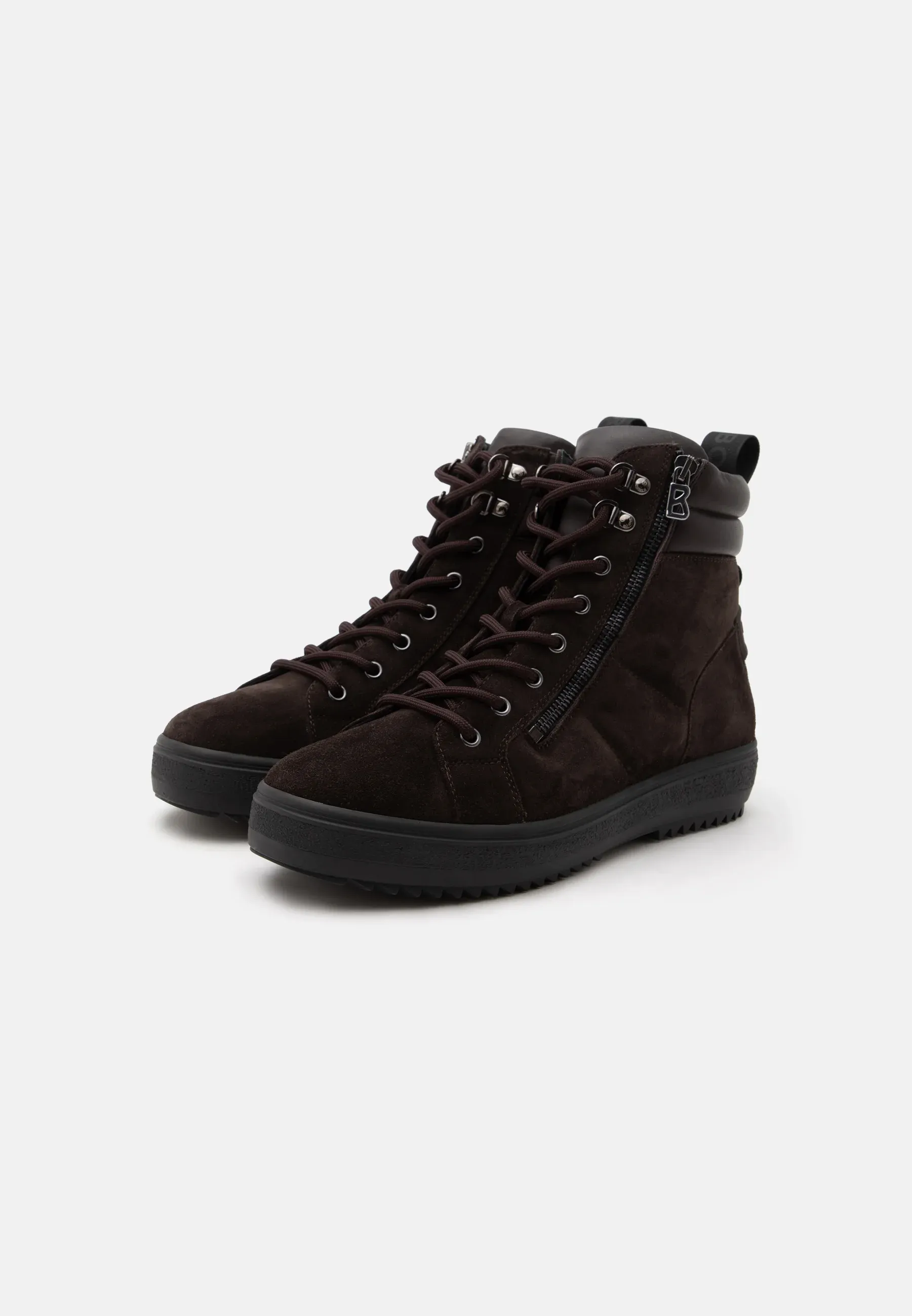 Bogner Bottes à lacets Brun foncé