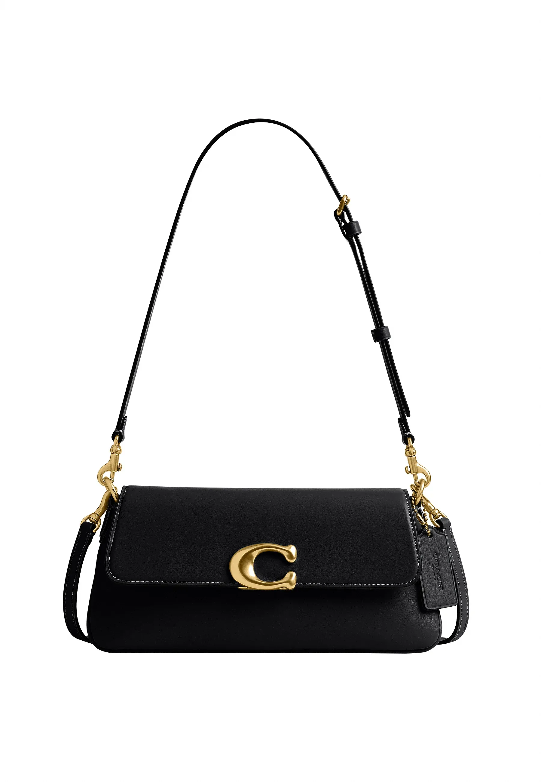 Sac à main Coach Refined Jet à bandoulière Borsa A Tracolla Noir