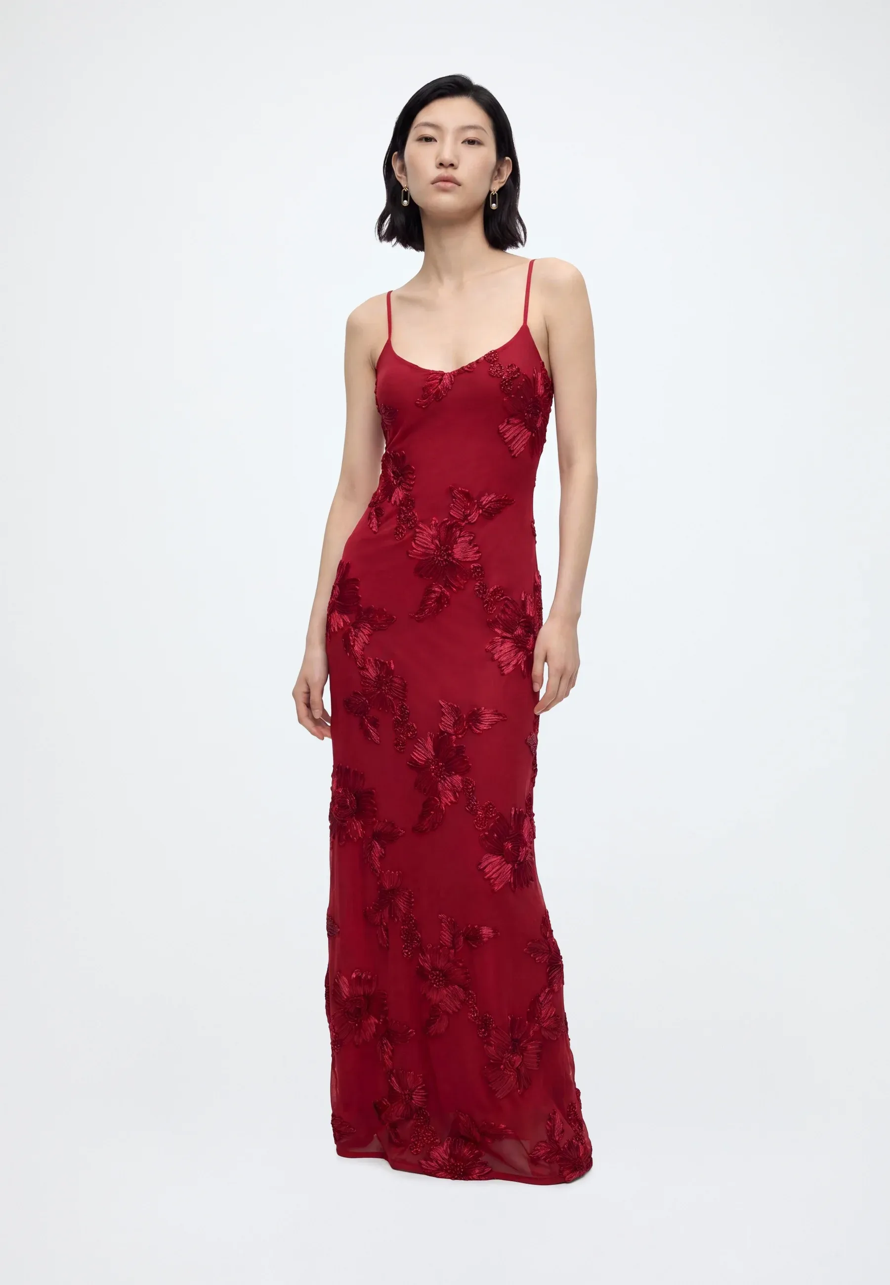 Wal G Monroe Robe Longue Wine