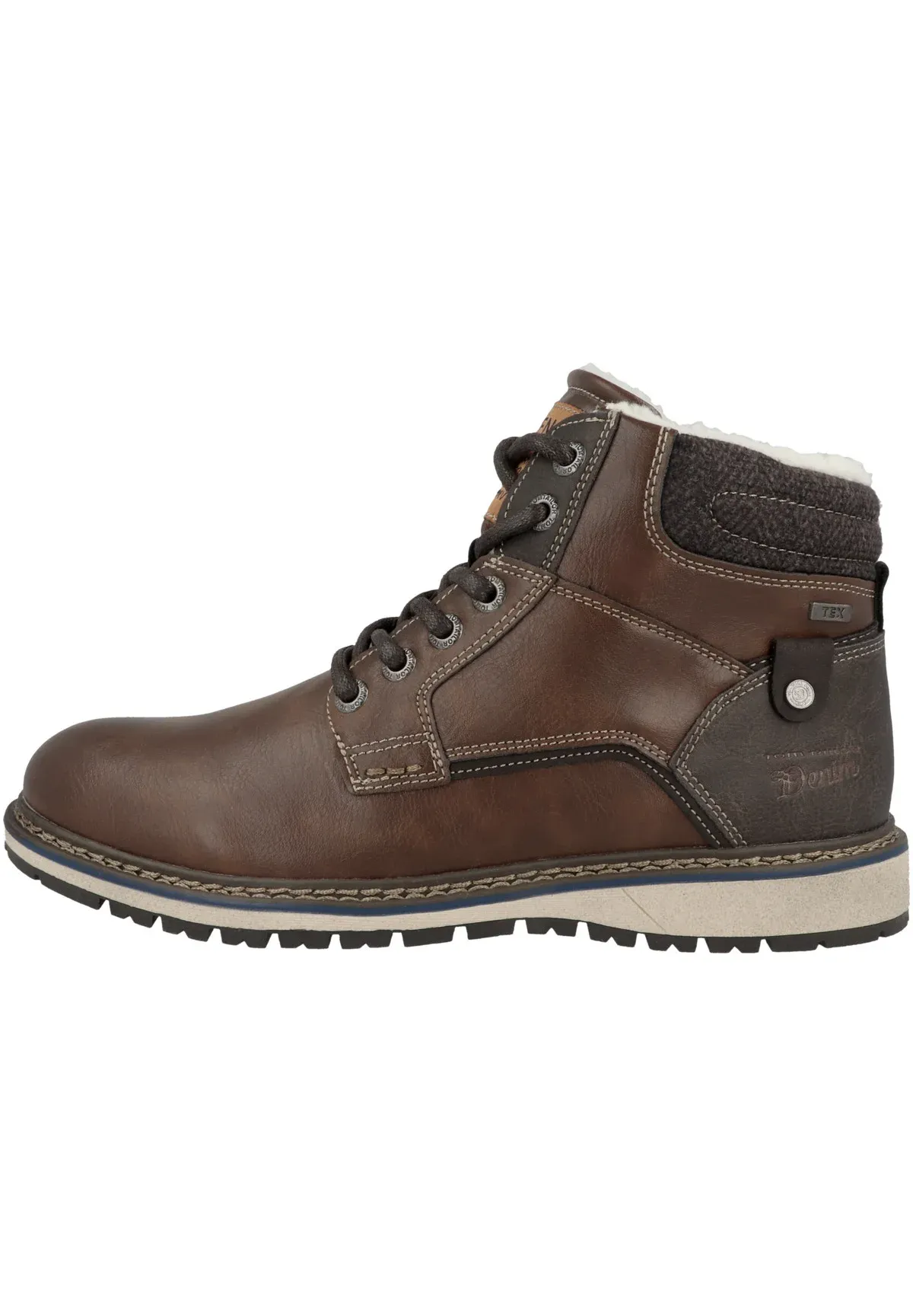 Tom Tailor Bottes à lacets Cognac