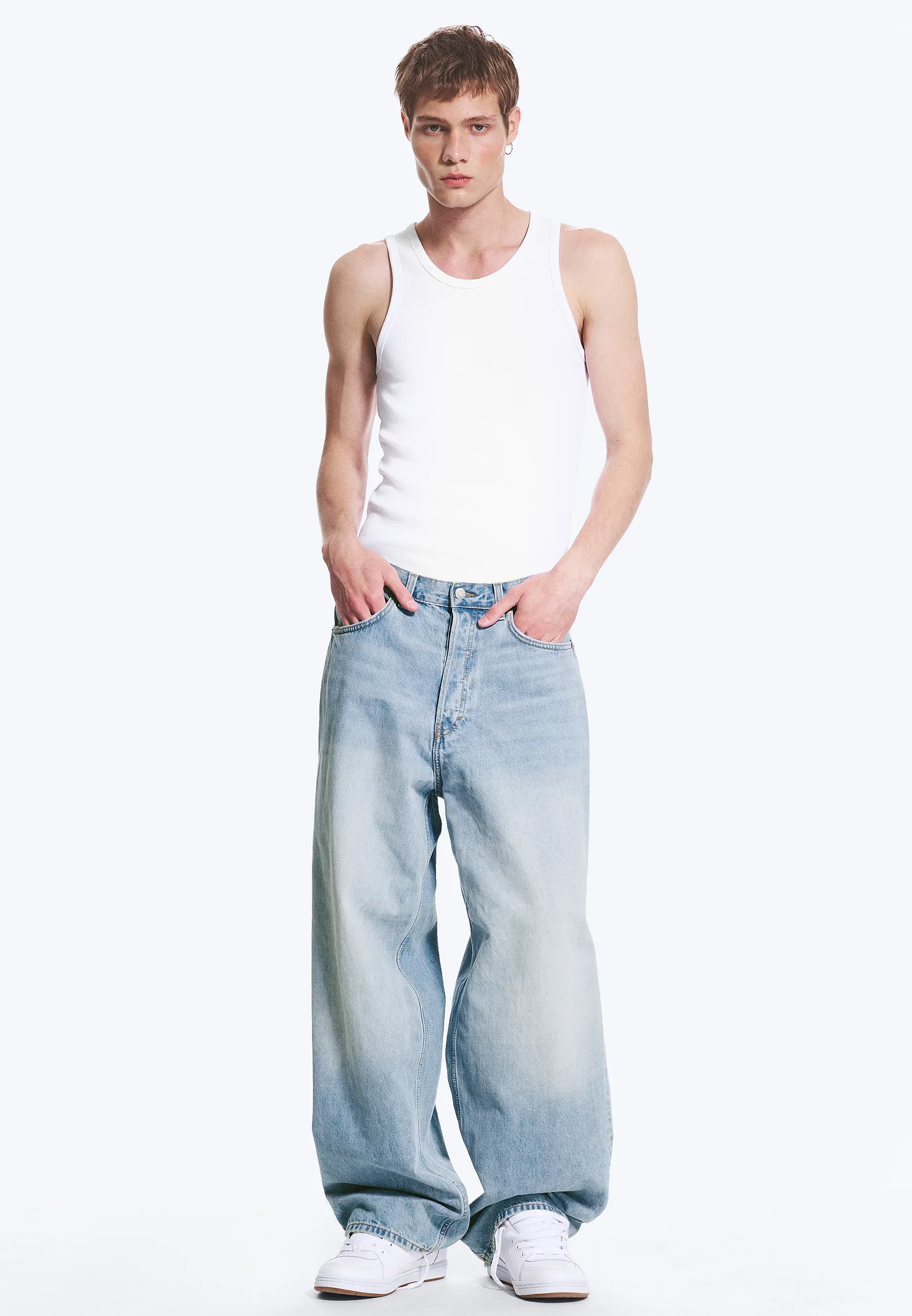 Weekday Astro Loose Baggy Unisex Jeans Baggy Kimberley Blue