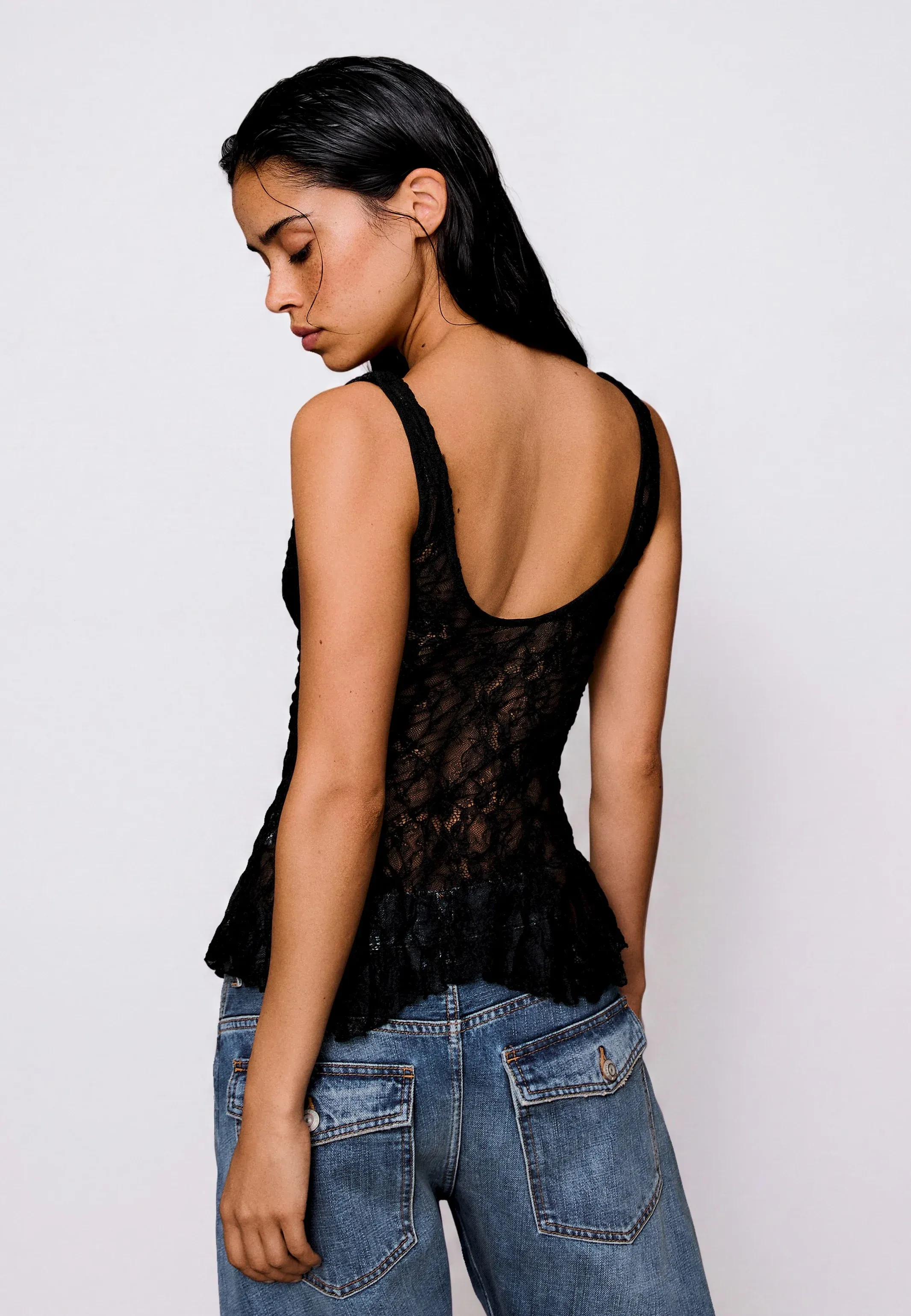 Top Bershka Noir