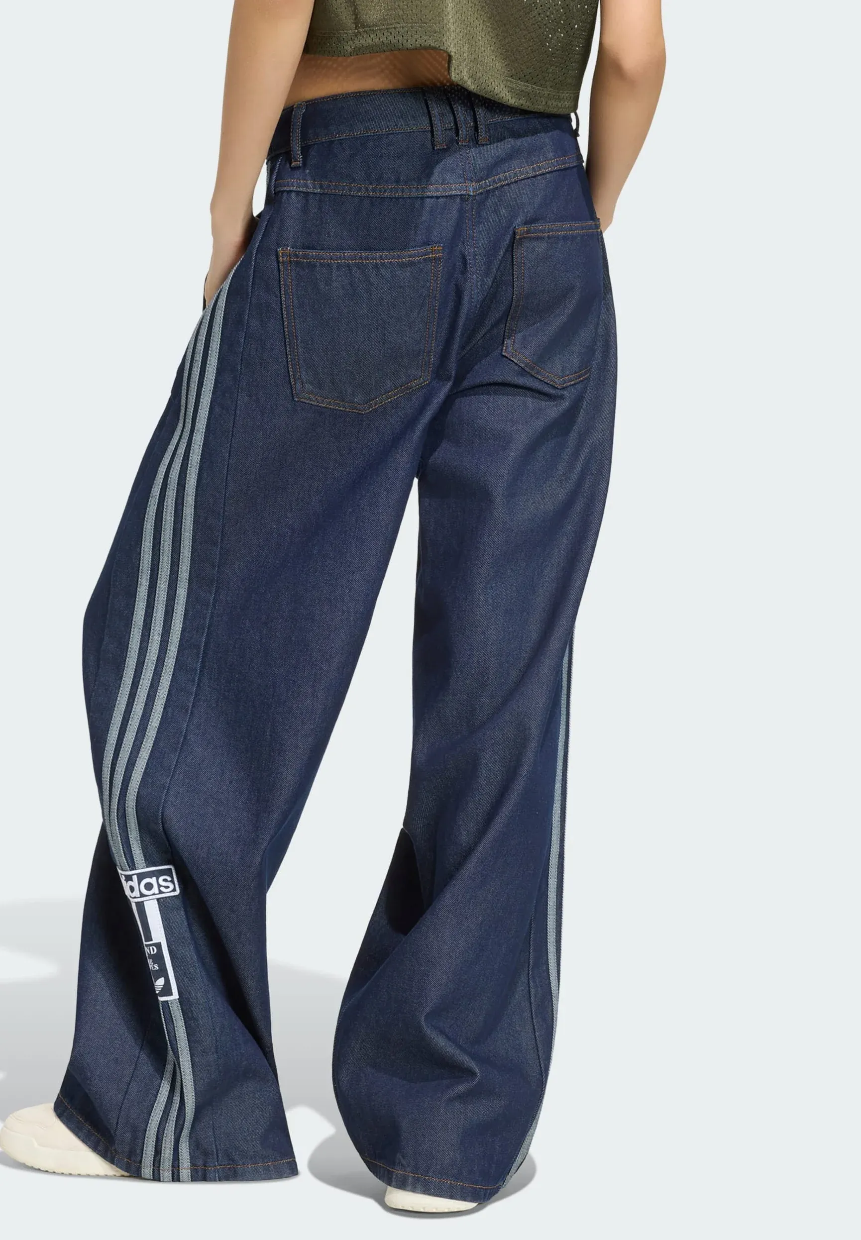 Adidas Originals Adbrk Pnt D Wide Leg Denim Indigo