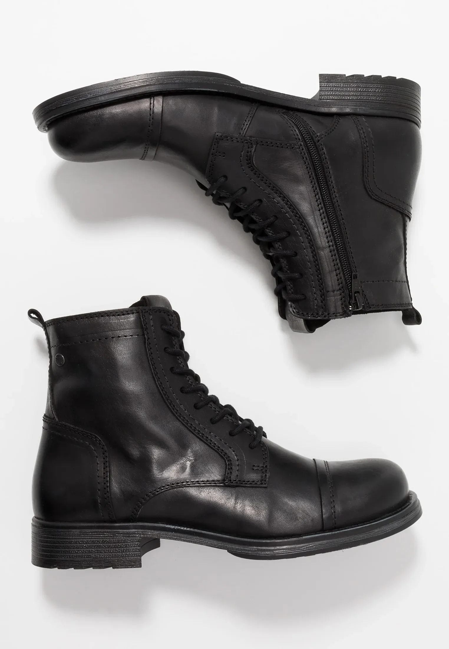 Jack And Jones JFWRUSSEL - Bottes à lacets - anthracite