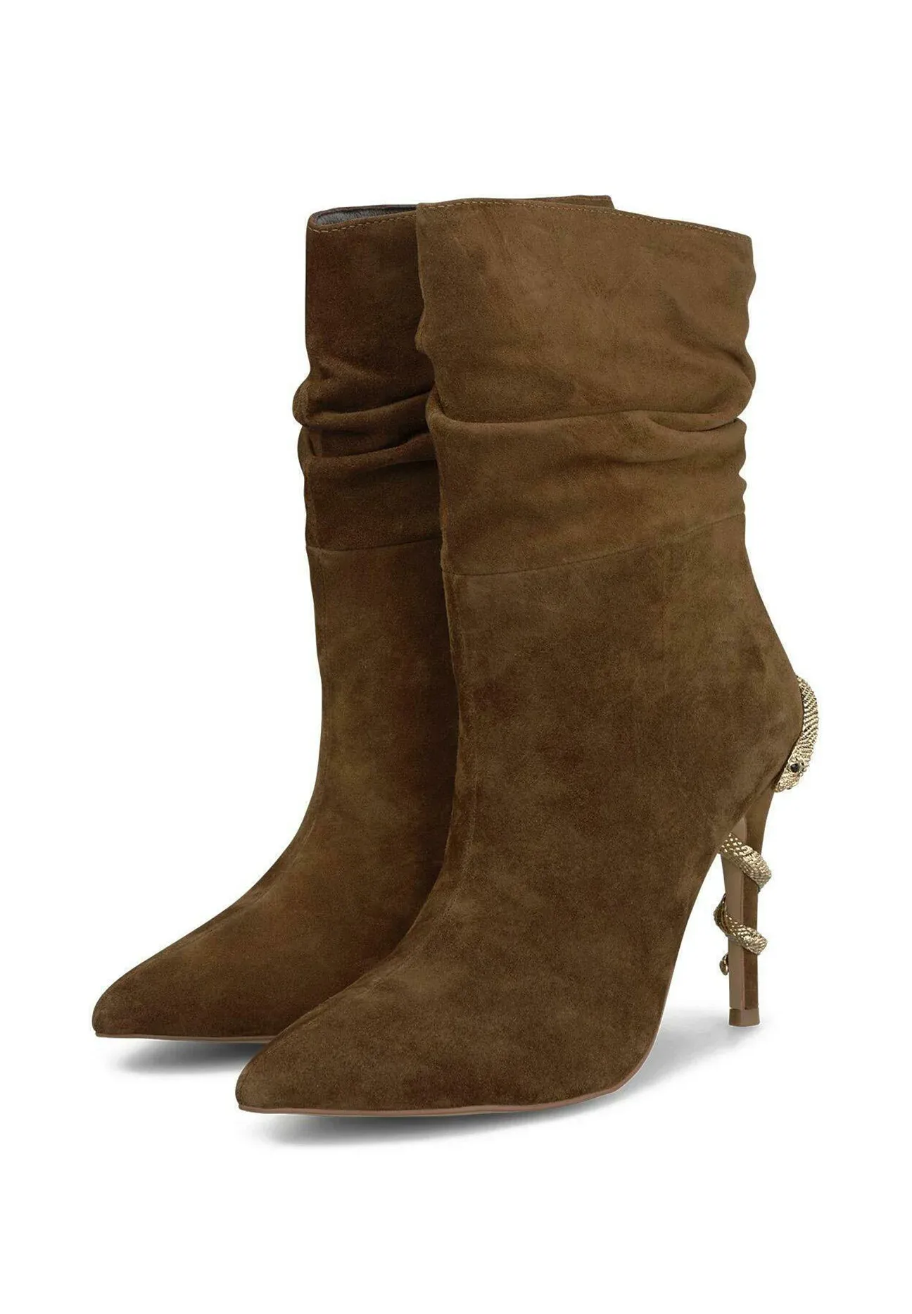 Alma En Pena Bottes à talon camel