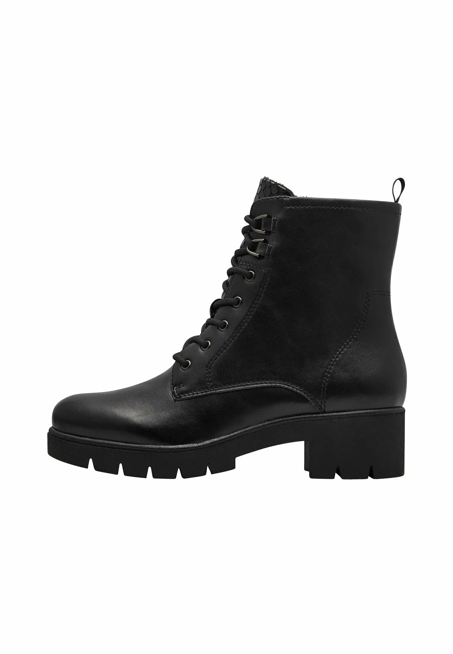 Tamaris Stivaletti Stringati Noir Mat