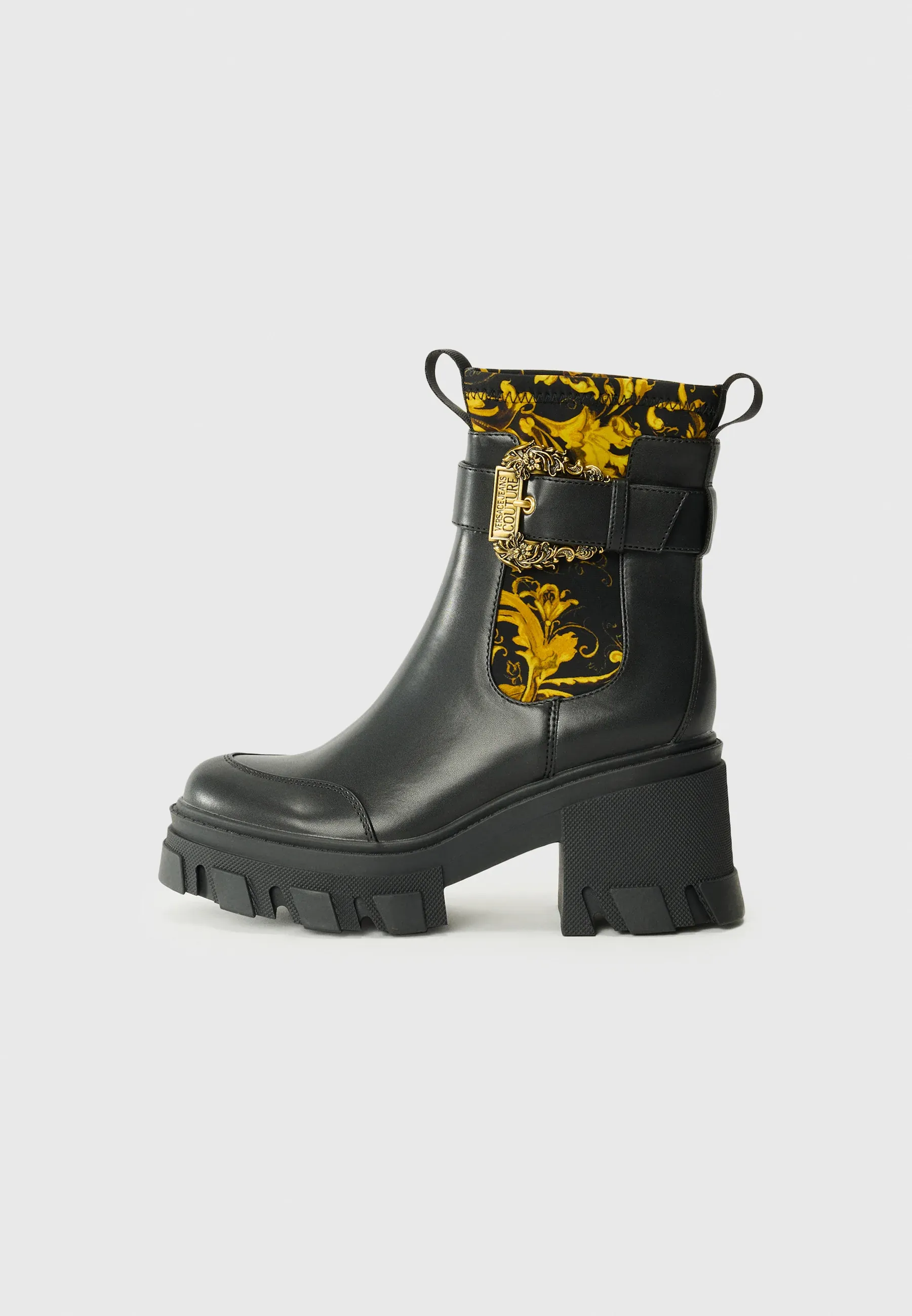 Versace Jeans Couture Fondo Sophie 84 Bottes Noires Or
