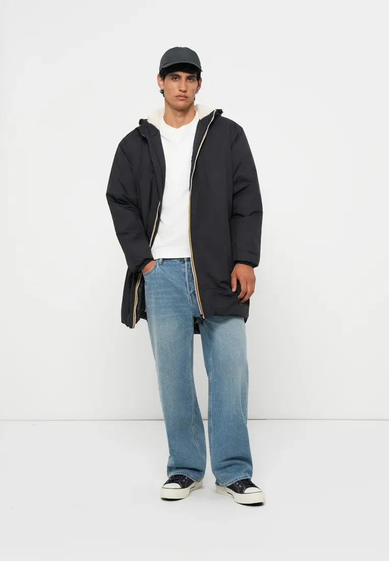 K Way Le Vrai Manteau Unisexe Hiver Noir Pur