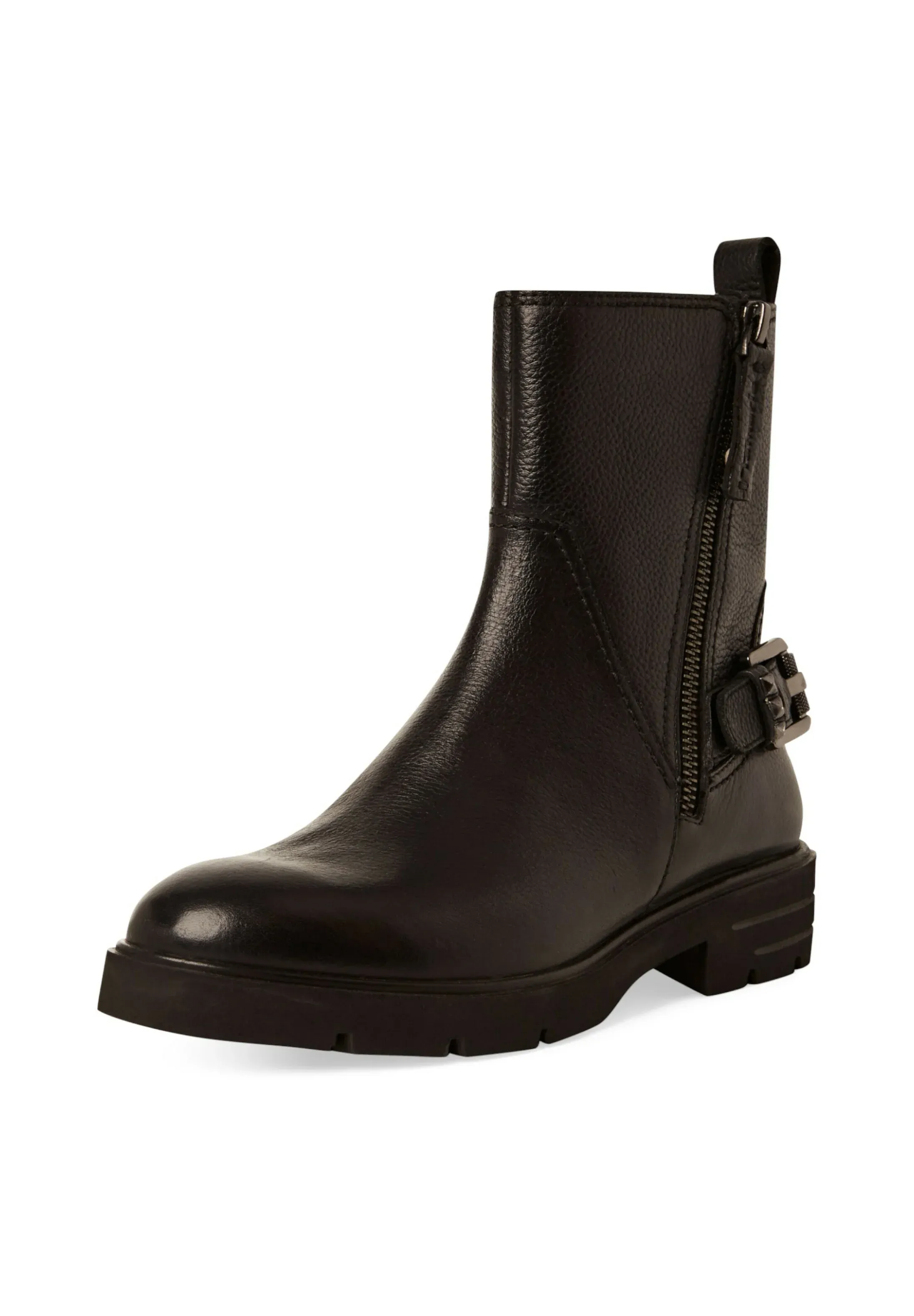 Tamaris Stivaletti à Plateau en Cuir Noir