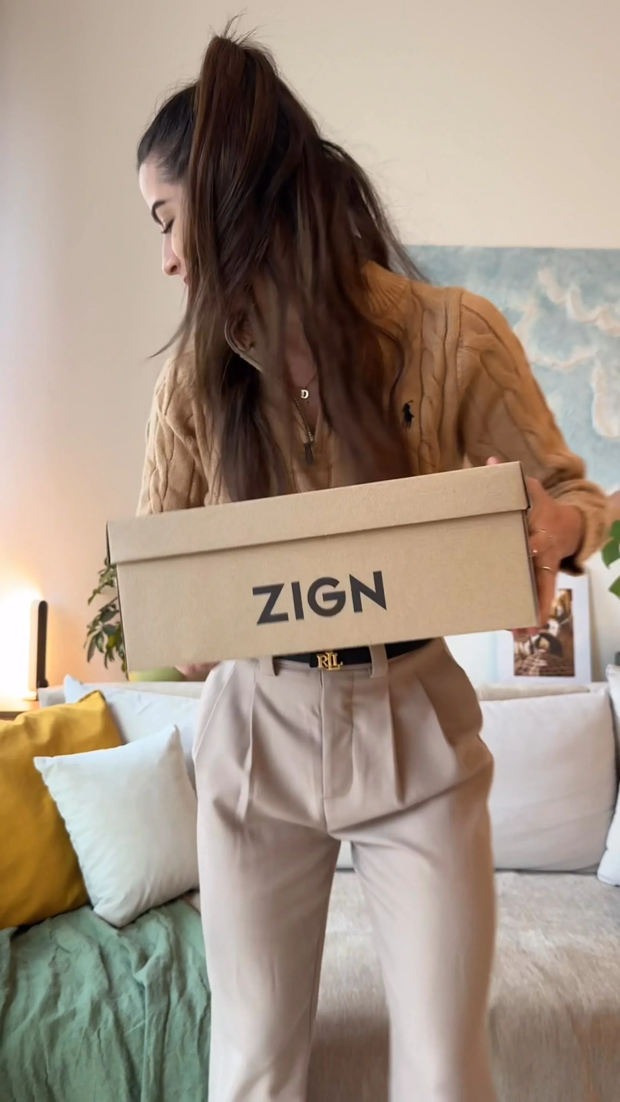 Zign Stivaletti en cuir Bordeaux