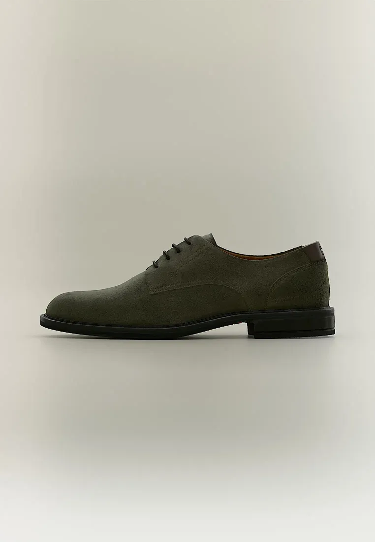 Tommy Hilfiger Corporate Dressy Stringate Platinum Olive