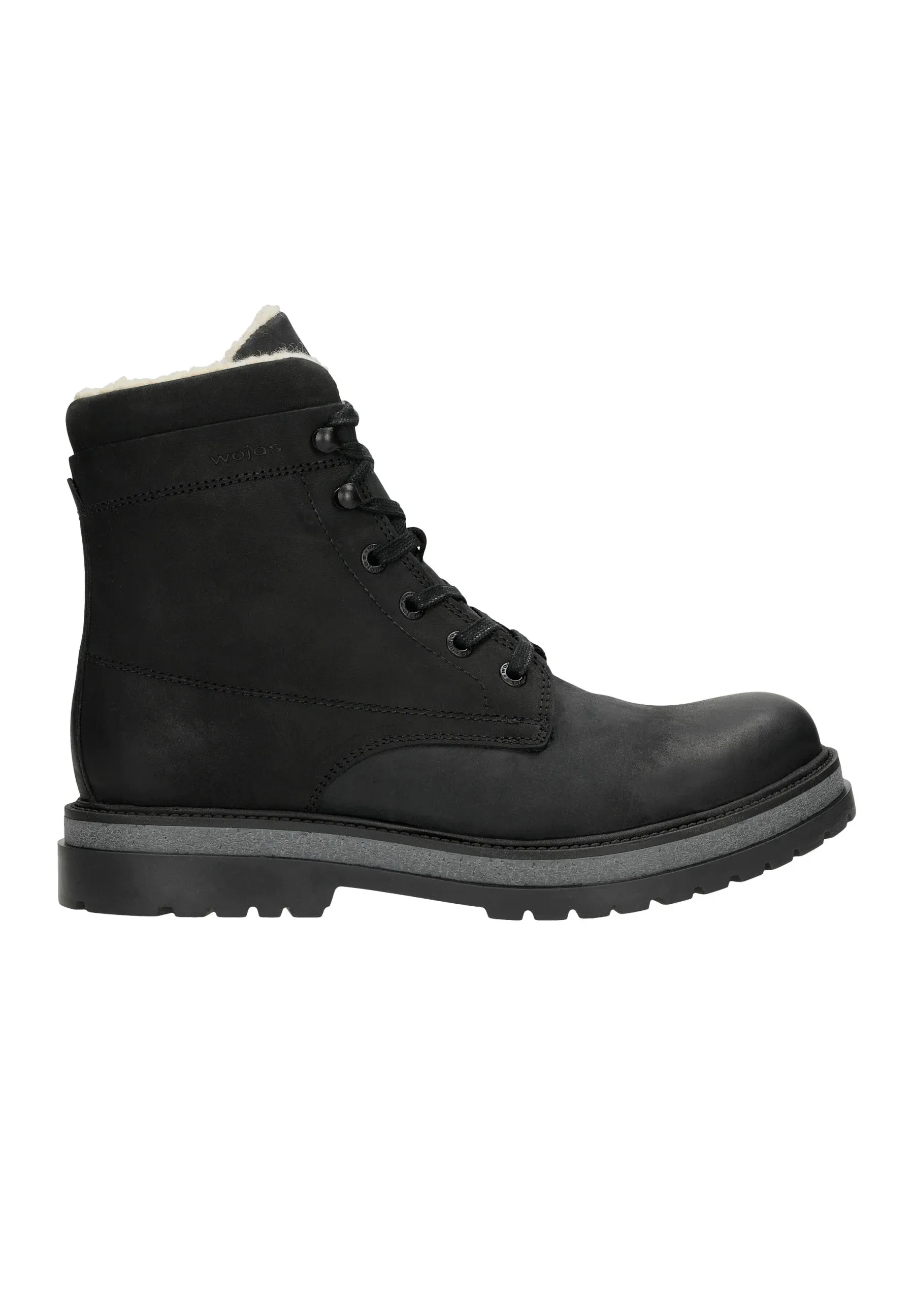 Wojas Bottes à lacets Noires