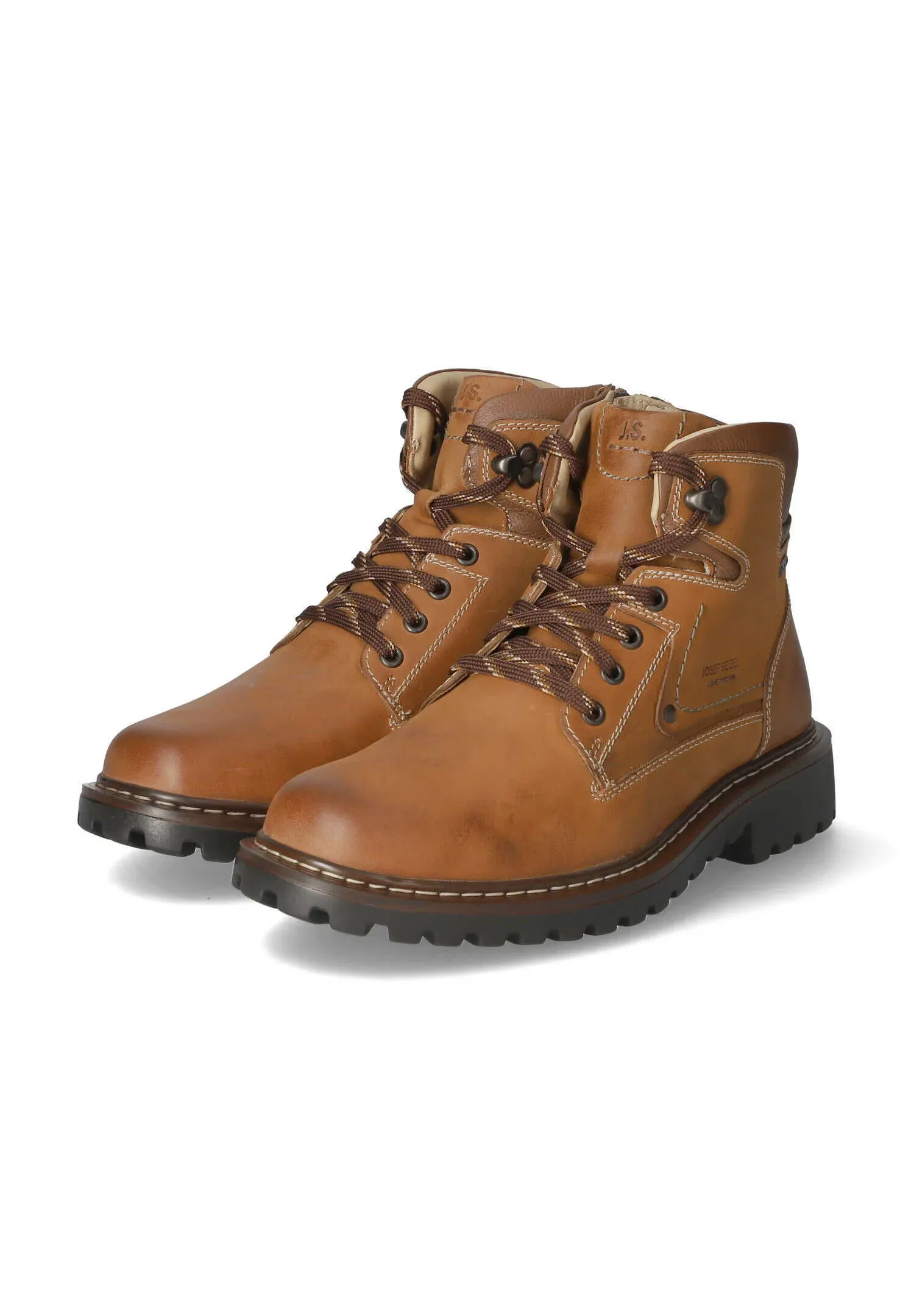 Josef Seibel Stivaletti Stringati Brun