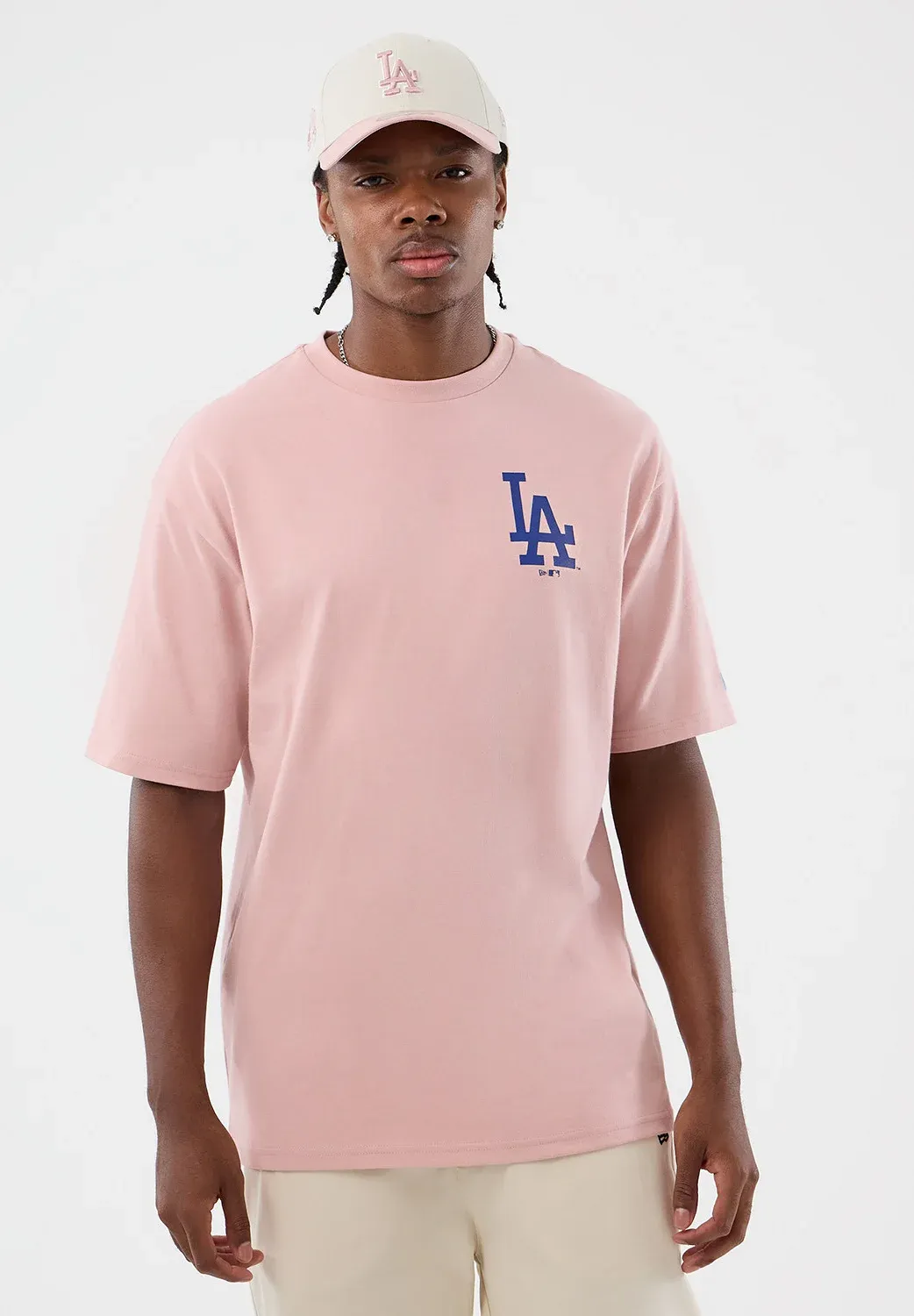 Tee-shirt graphique New Era Los Angeles Dodgers unisexe à imprimé rose