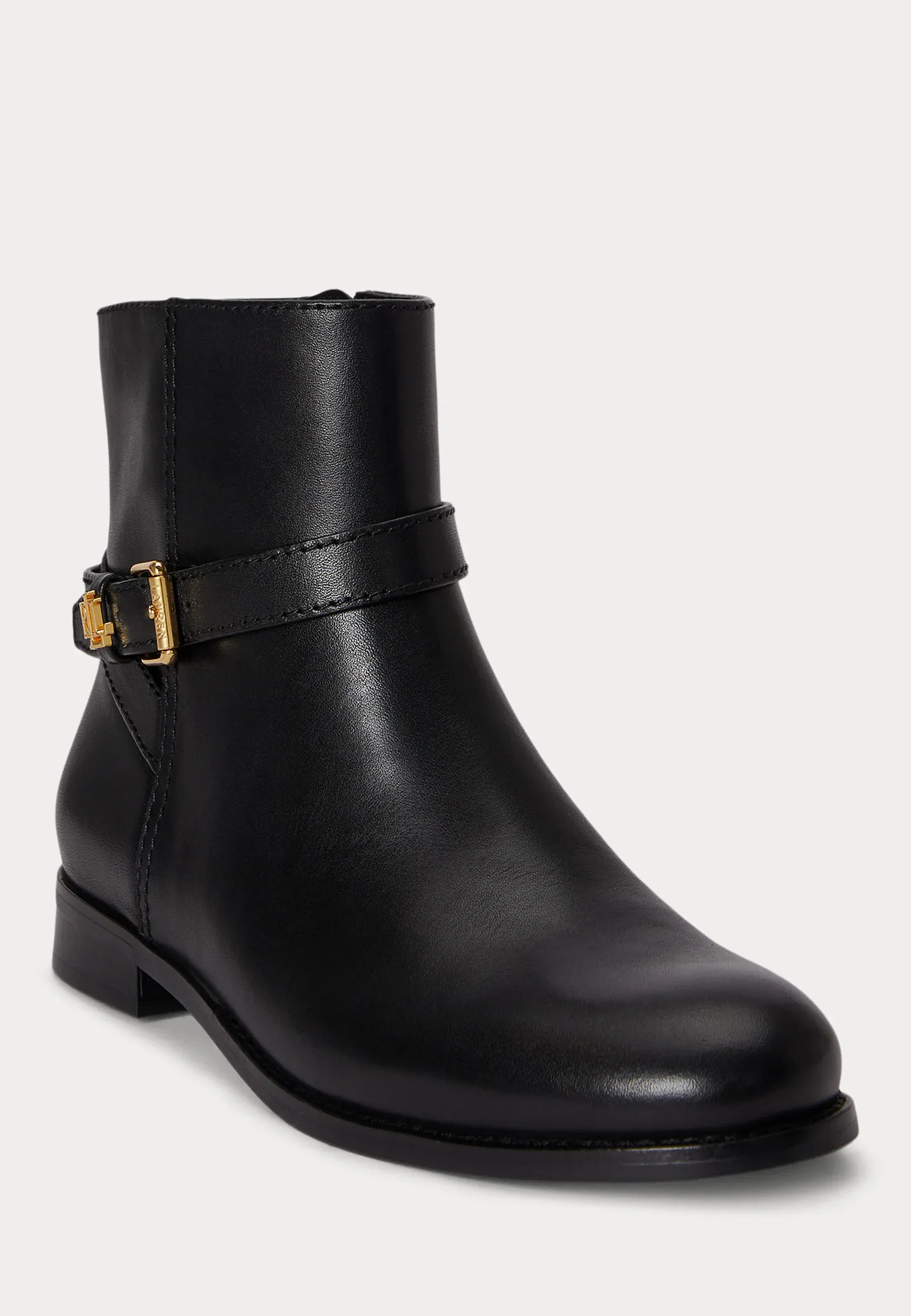 Lauren Ralph Lauren Brooke Ii Calfskin Bootie Stivaletti Noir