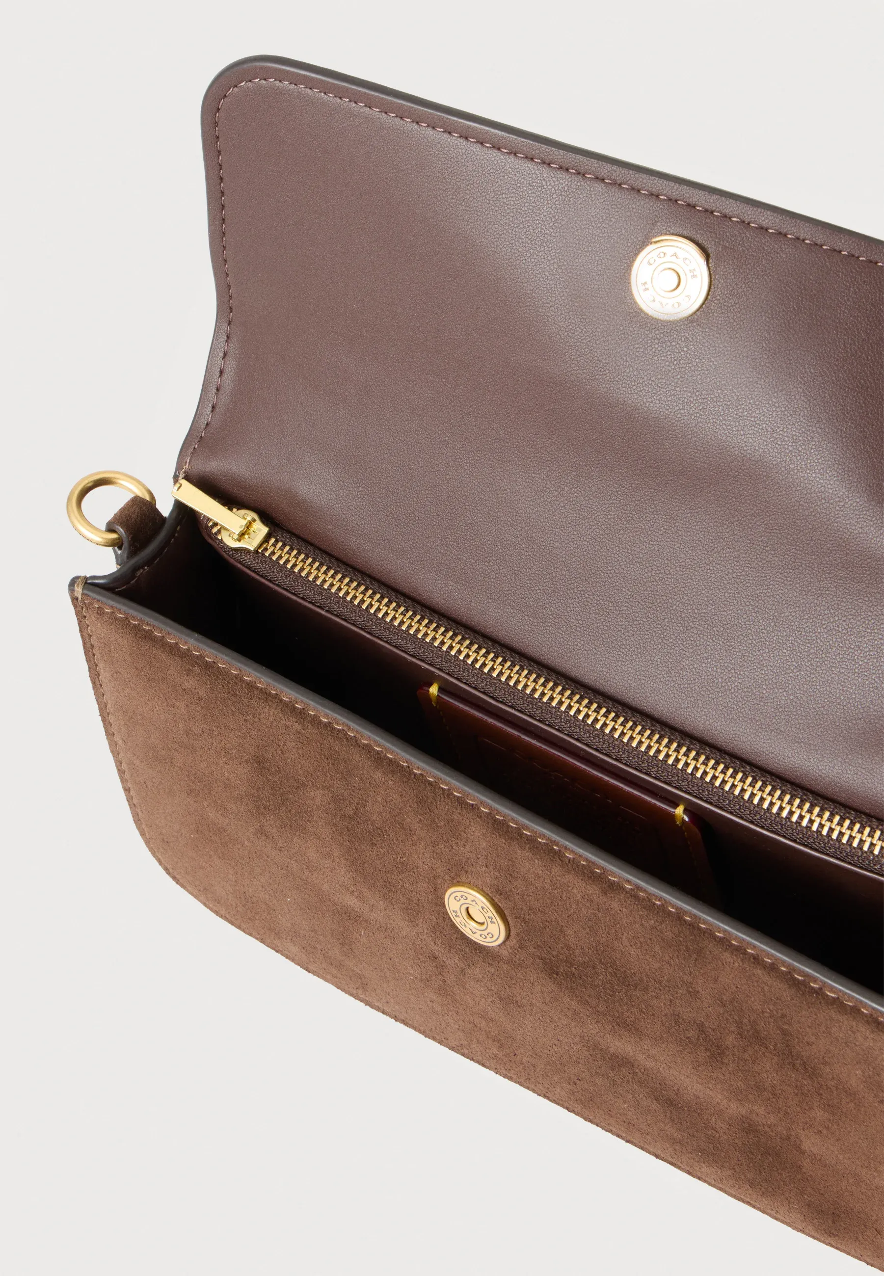 Sac à main Coach Elora à bandoulière avec poignée supérieure Borsa a mano Marron foncé