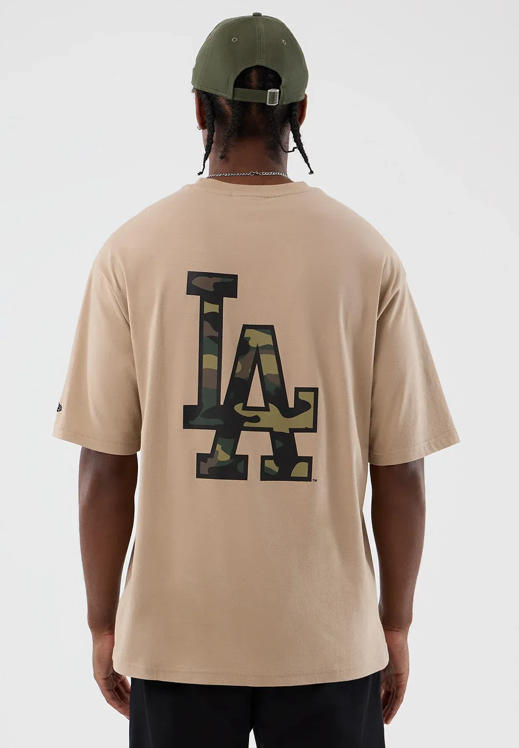 Tee-shirt New Era MLB Los Angeles Dodgers Unisexe à Imprimé Camel