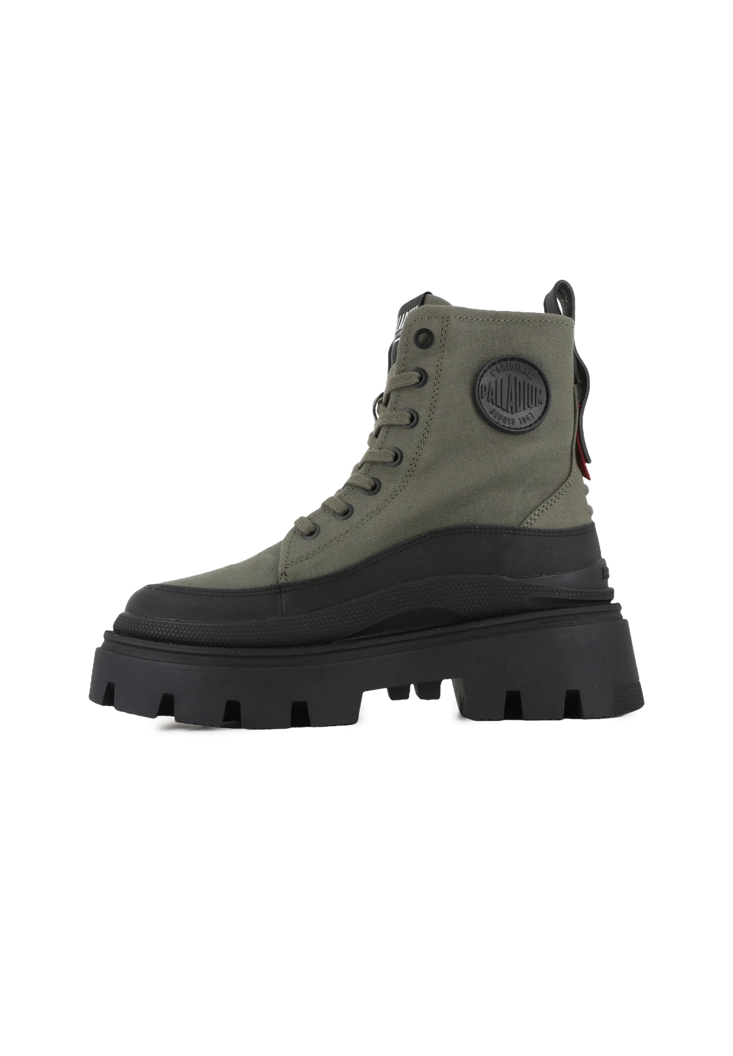 Palladium Squad Zip Bottes à lacets Olive Night