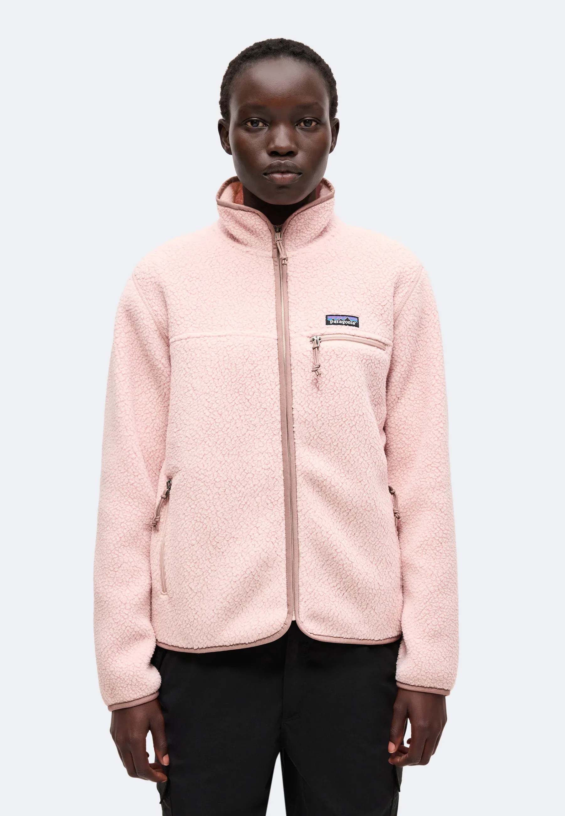 Veste Patagonia en polaire douce mauve