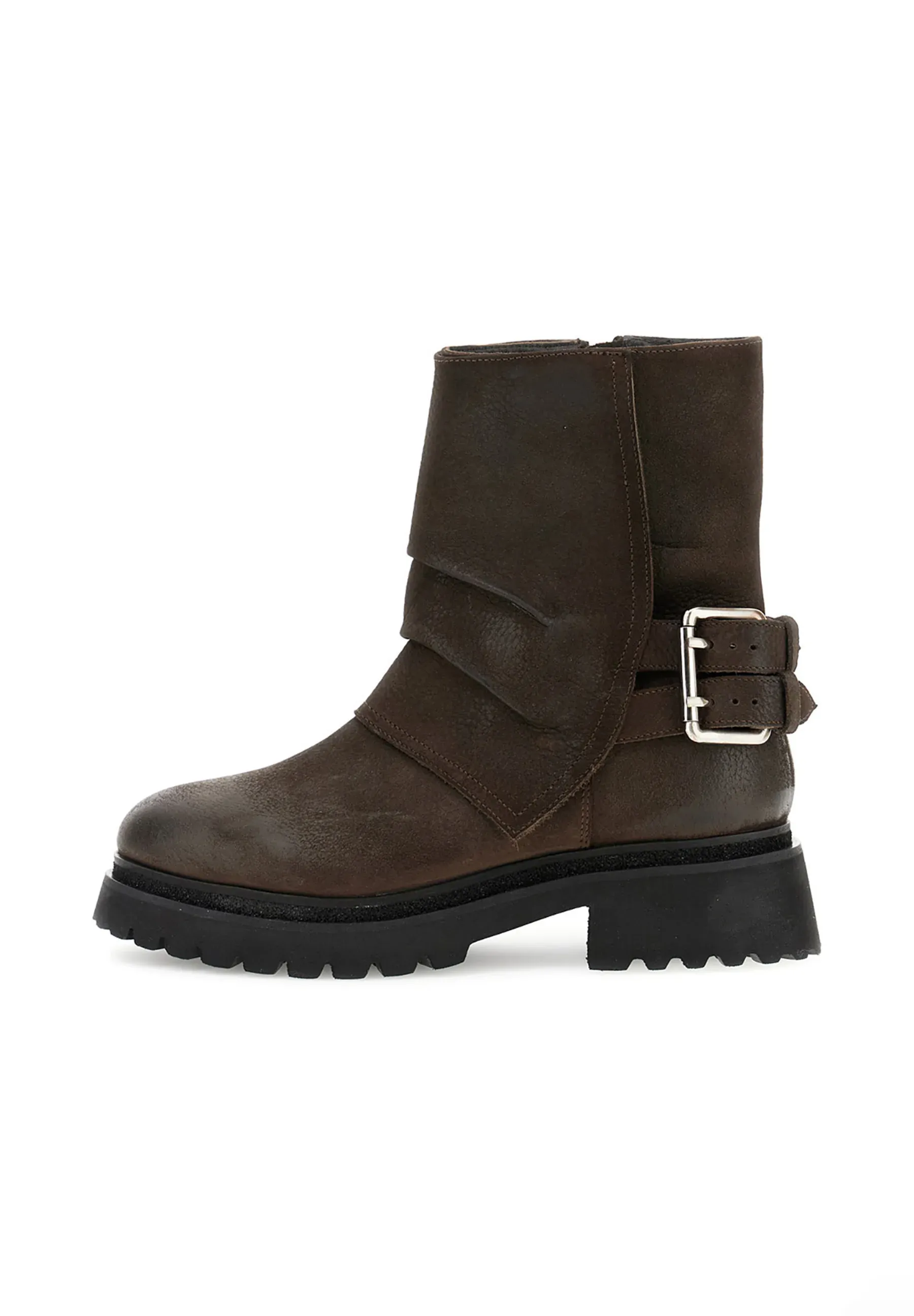Cafenoir Stivaletti Texani Biker Brun Foncé